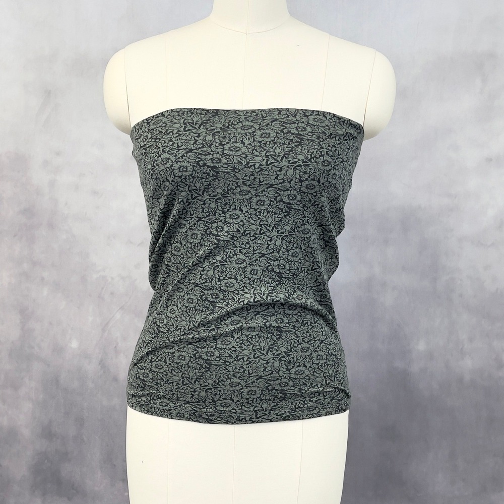 Y2K IOCO Tube Top Women One Size Floral Stretch Indie 90s Alt Retro Grunge Edgy